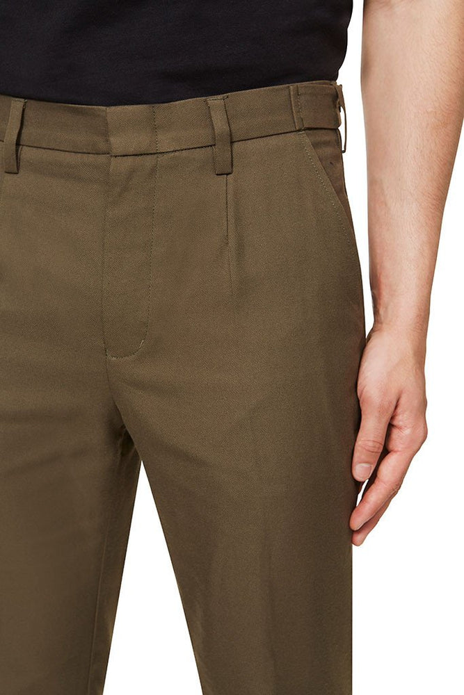 Slim Fit Trousers - Army Green - Basic Rights