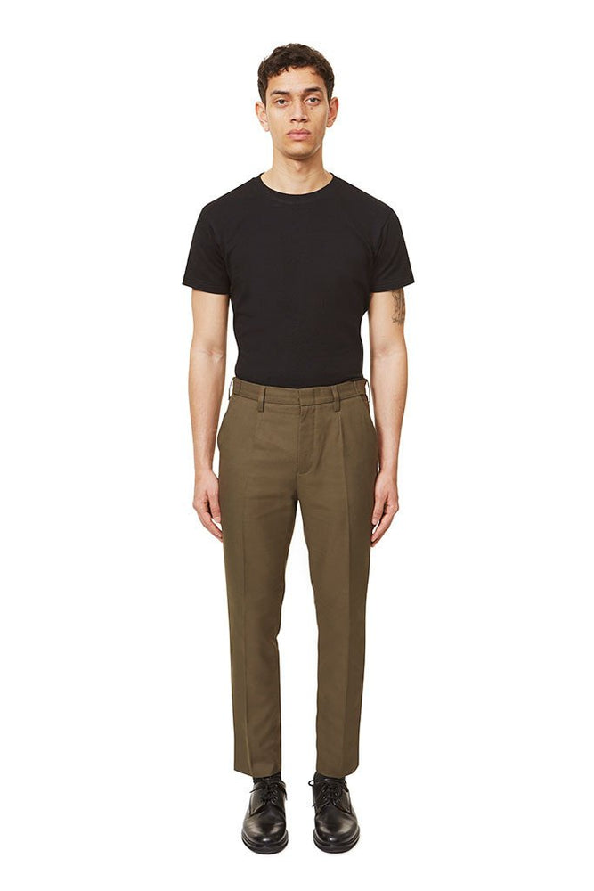 Slim Fit Trousers - Army Green - Basic Rights