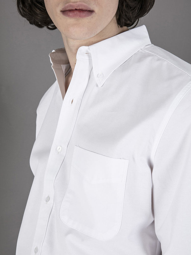 Cotton Button Down Shirt - White - Basic Rights