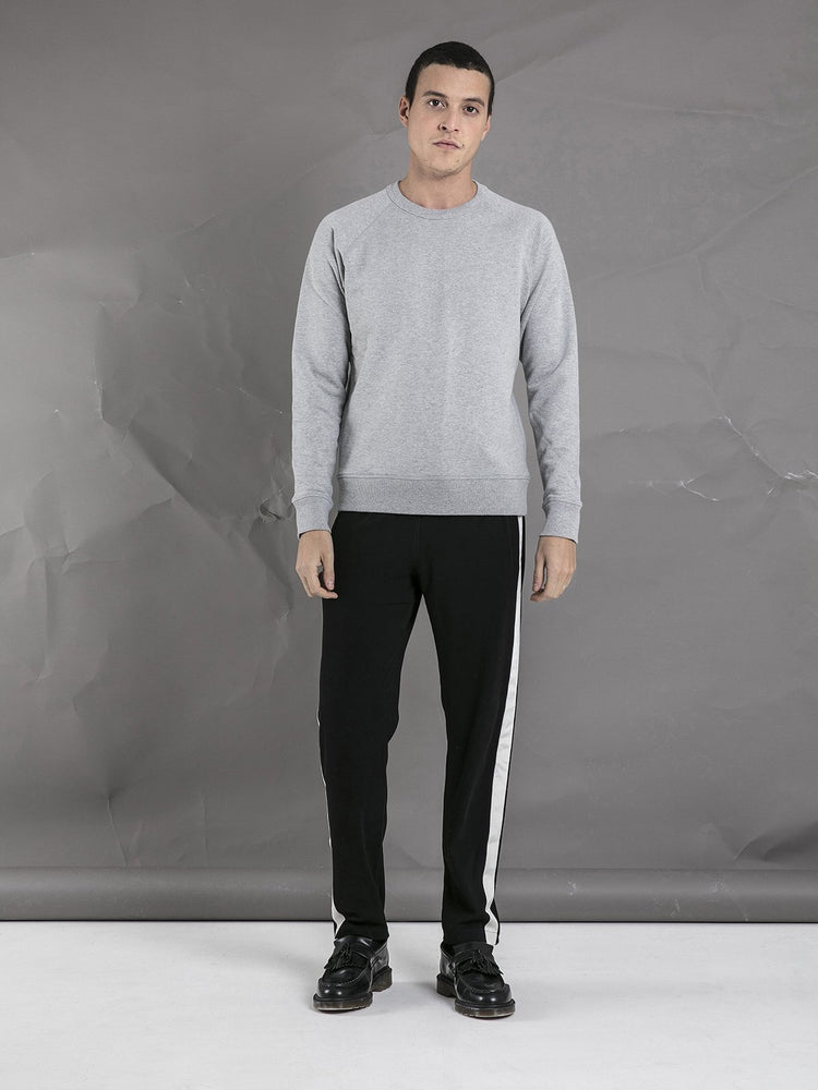 Crew Neck Sweater - Light Gray - Basic Rights