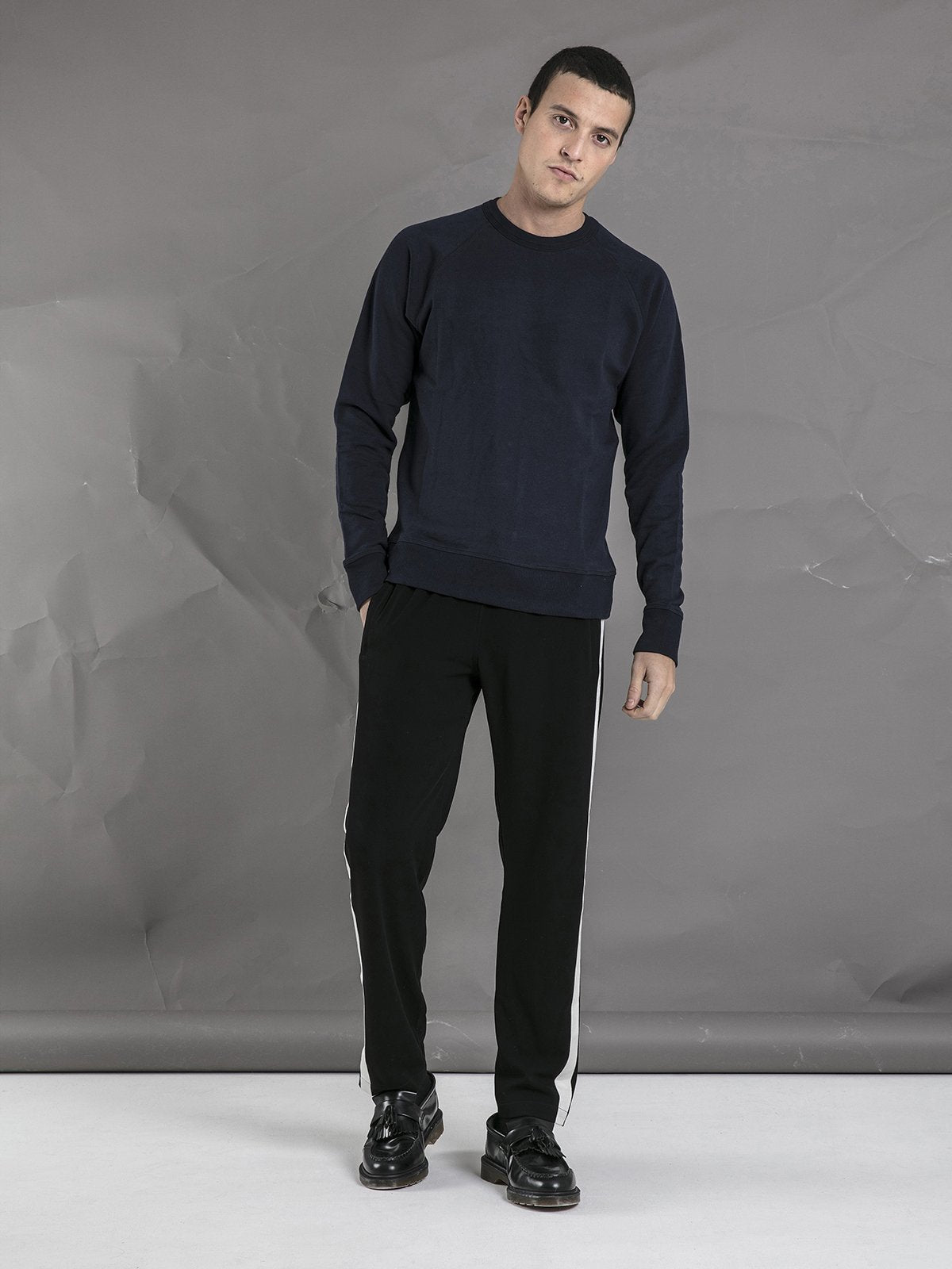 Crew Neck Sweater - Navy - Basic Rights