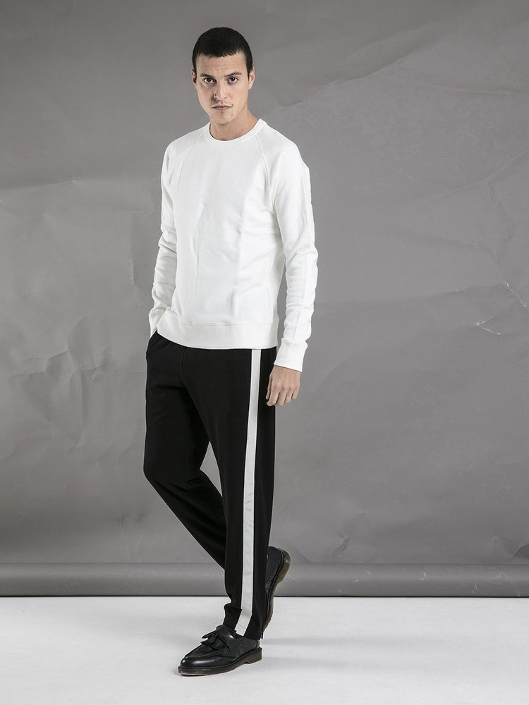 Crew Neck Sweater - White - Basic Rights