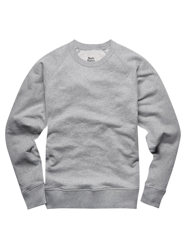 Crew Neck Sweater - Light Gray - Basic Rights