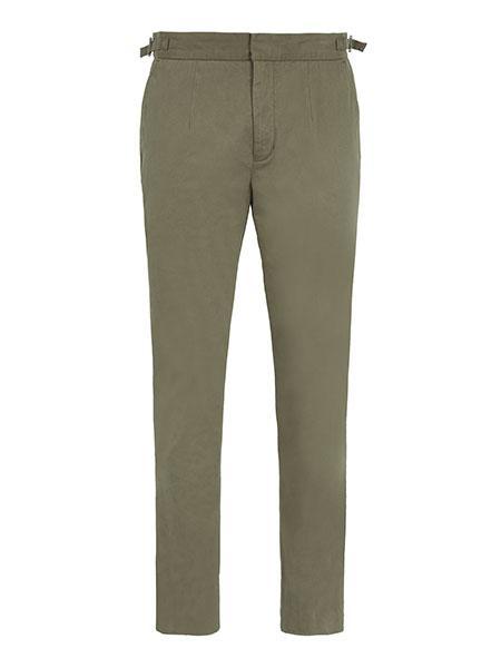 High Waisted Trousers - Moss - Basic Rights