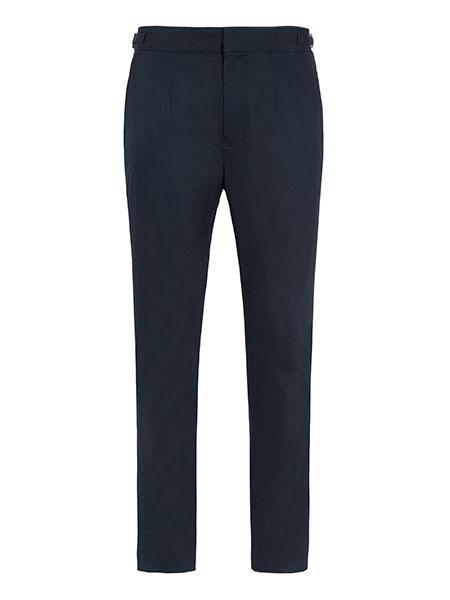 High Waisted Trousers - Navy - Basic Rights