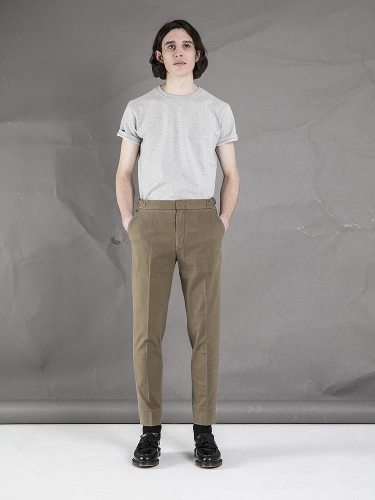 High Waisted Trousers - Moss - Basic Rights