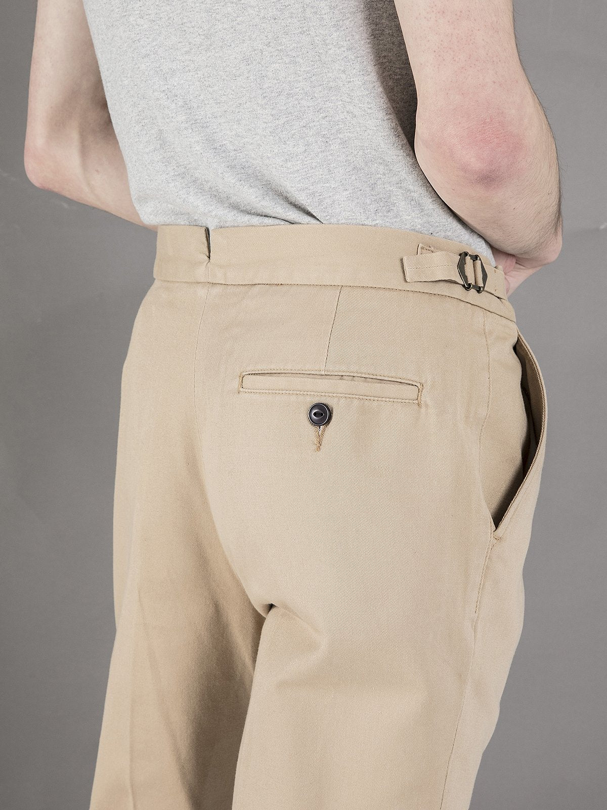 High Waisted Trousers - Tan - Basic Rights