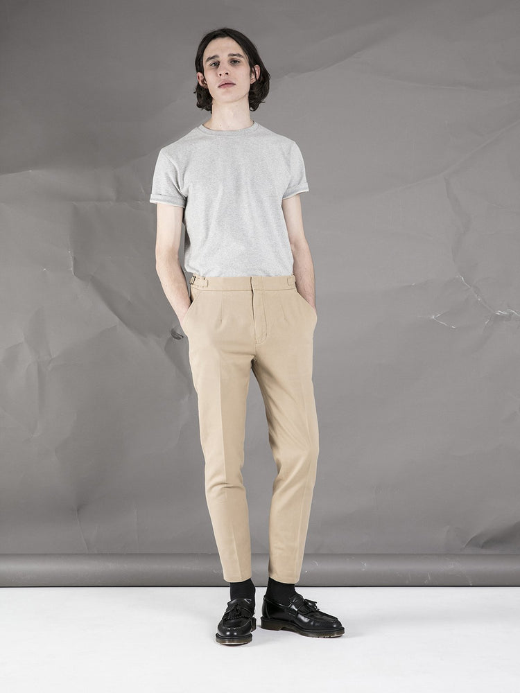 High Waisted Trousers - Tan - Basic Rights