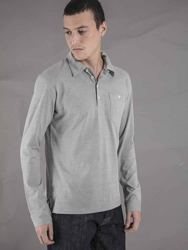 Long Sleeve Polo - Grey - Basic Rights