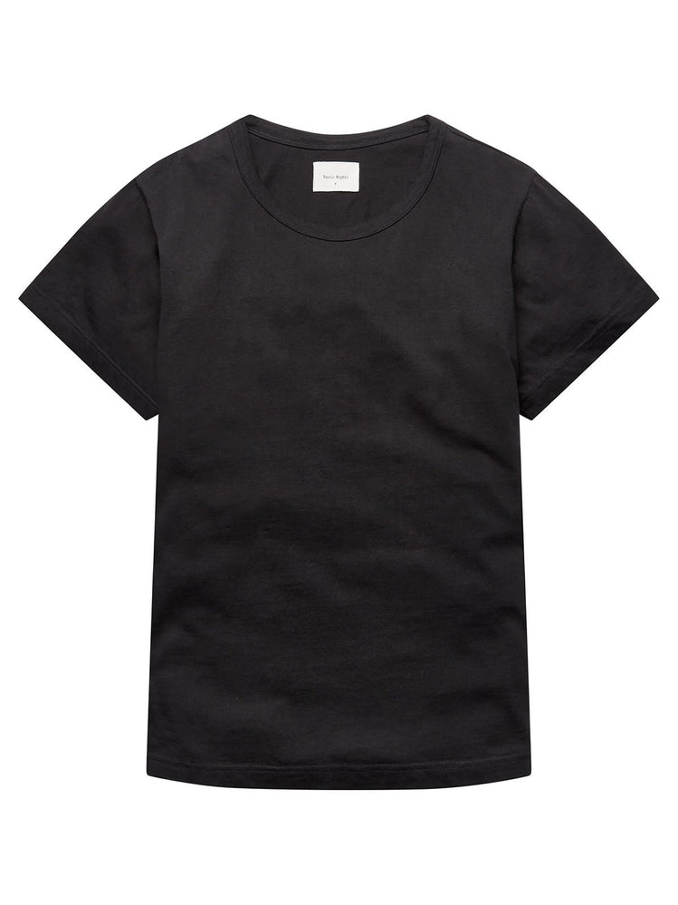 Crewneck Pima Cotton T-Shirt - Black - Basic Rights