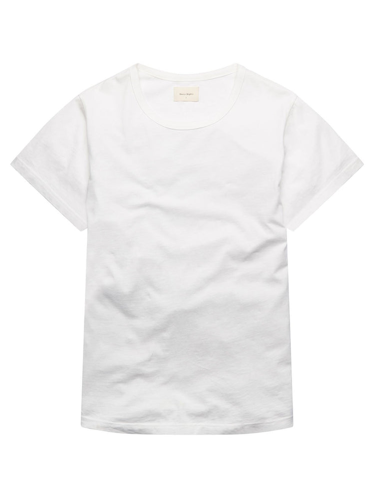 Crewneck Pima Cotton T-Shirt - White - Basic Rights