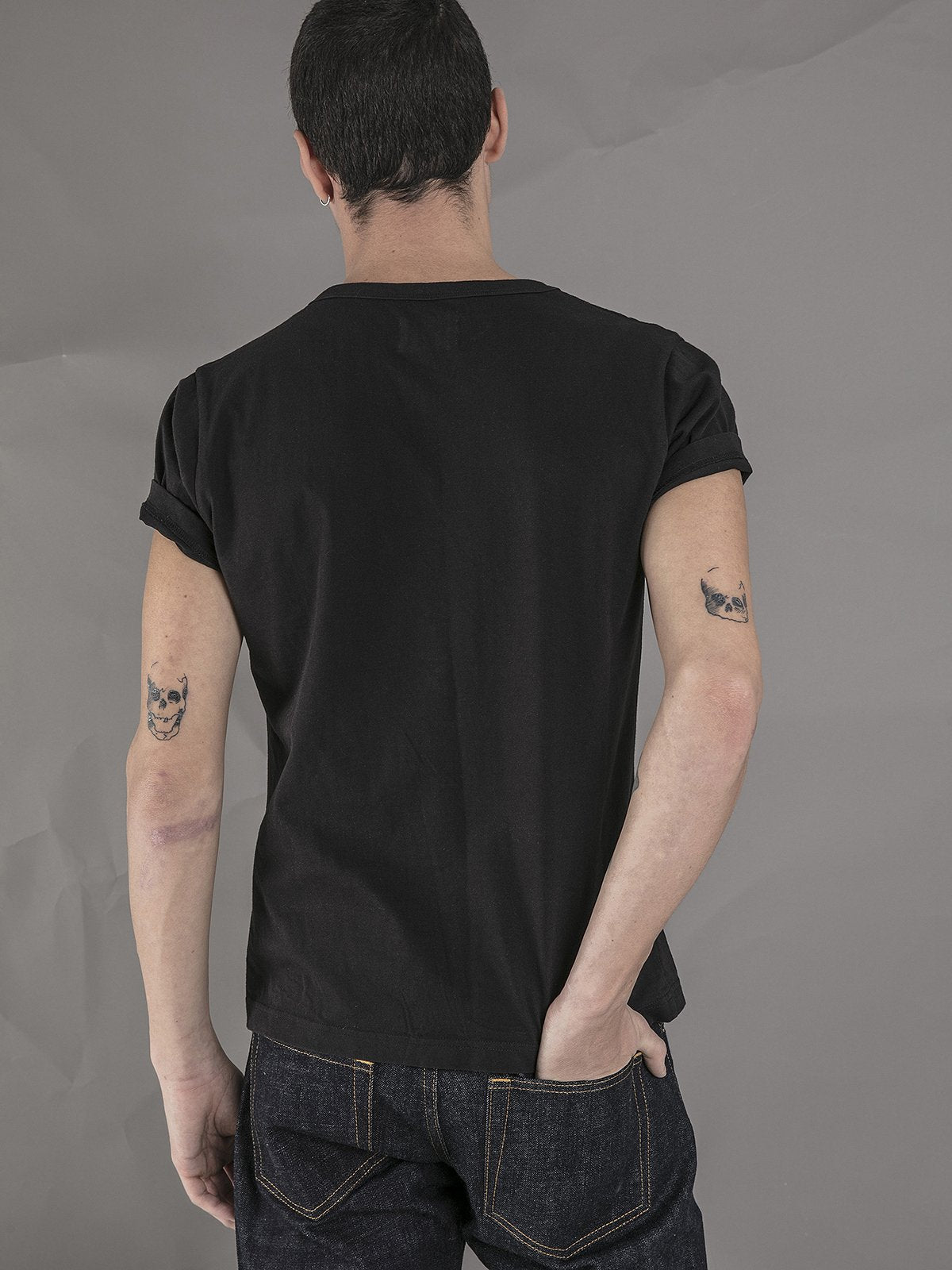 Crewneck Pima Cotton T-Shirt - Black - Basic Rights