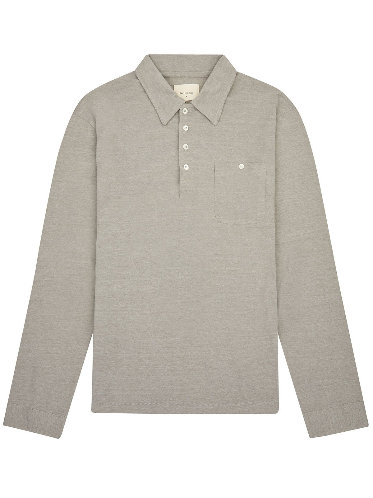 Long Sleeve Polo - Grey - Basic Rights
