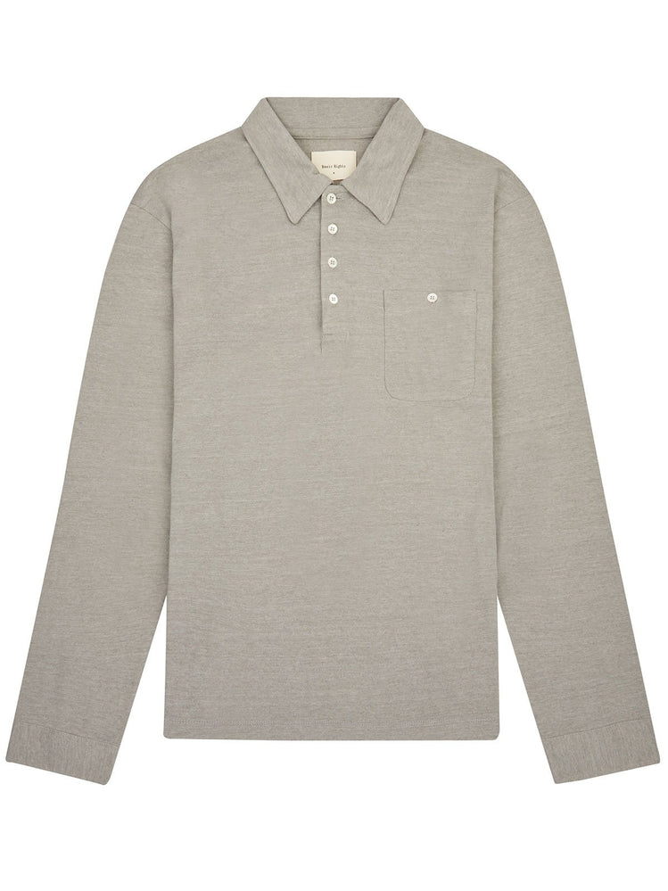 Long Sleeve Polo - Grey - Basic Rights