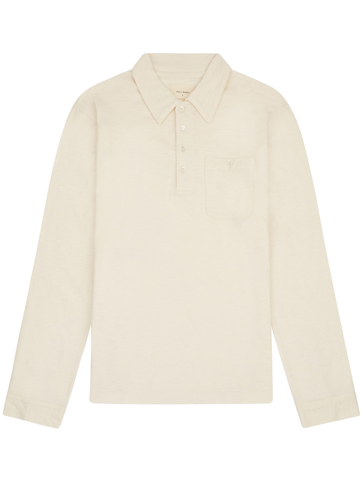 Long Sleeve Polo - Off-White - Basic Rights