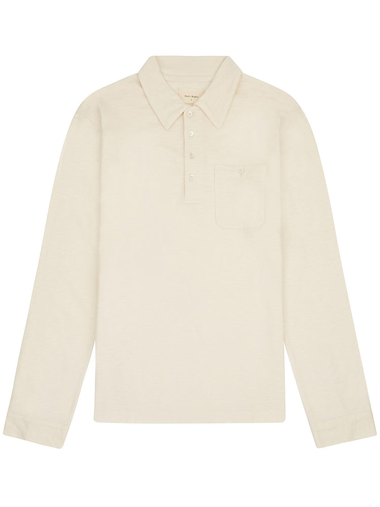 Long Sleeve Polo - Off-White - Basic Rights