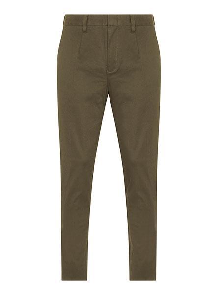 Slim Fit Trousers - Army Green - Basic Rights