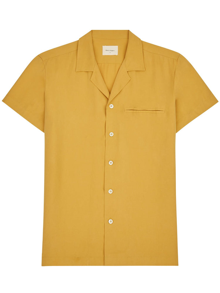 mustard short sleeve dress shirt Vintage Gold Shirt, Yellow Gold Short Sleeved Shirt (C238), Yellow Gold Short Sleeved Button Down Shirt, Top, Summer Shirt