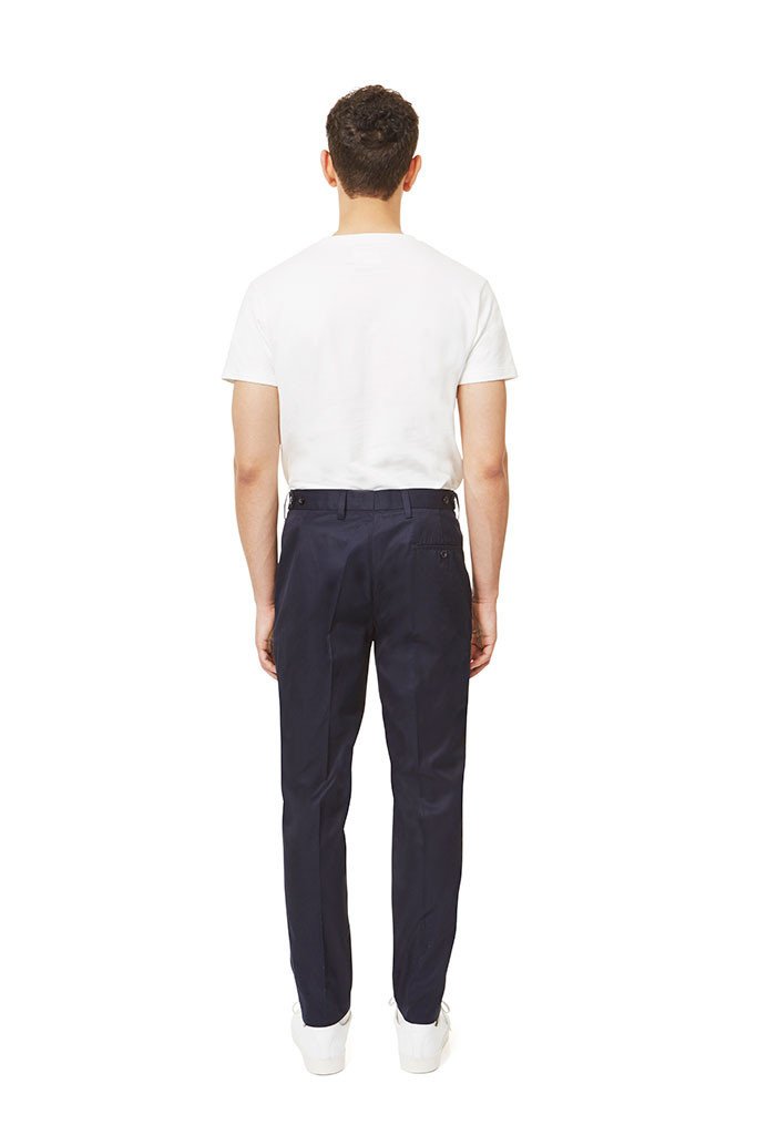 Slim Fit Trousers - Navy - Basic Rights