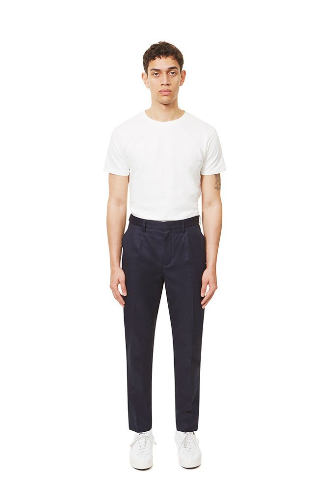 Slim Fit Trousers - Navy - Basic Rights