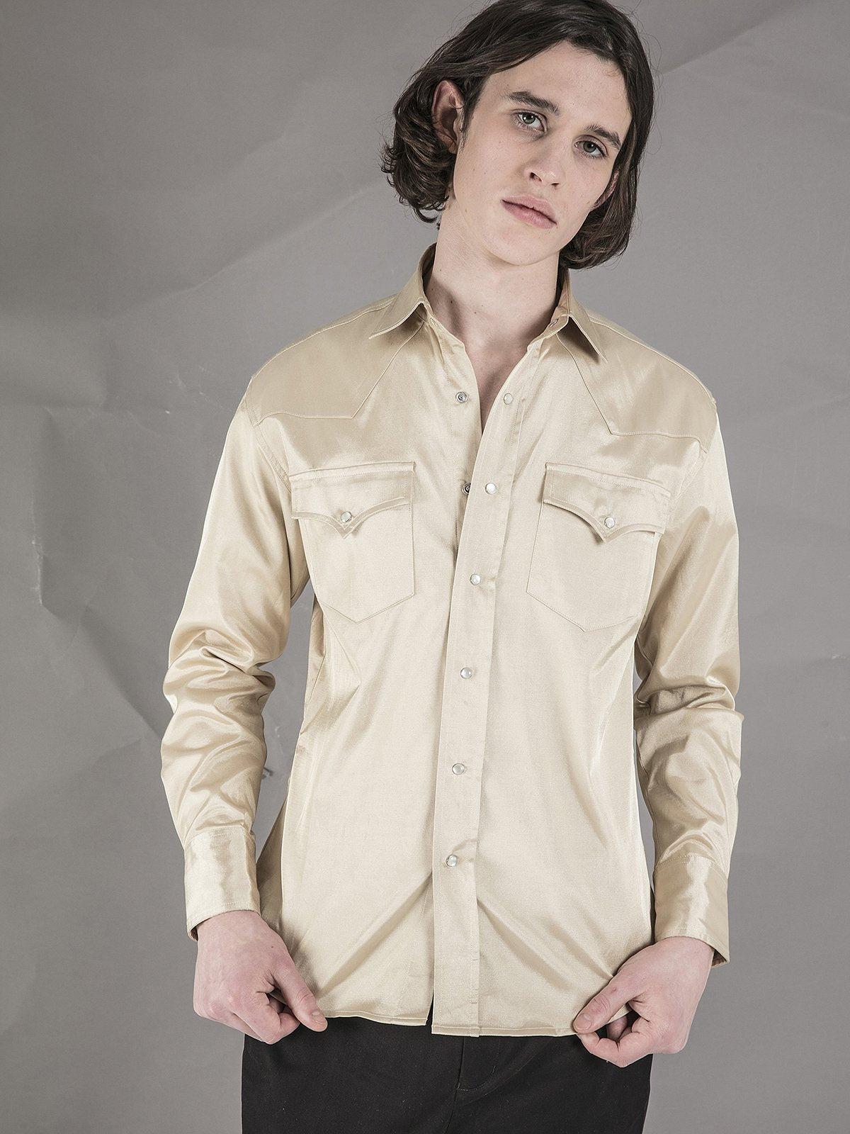 Gold on sale western shirt